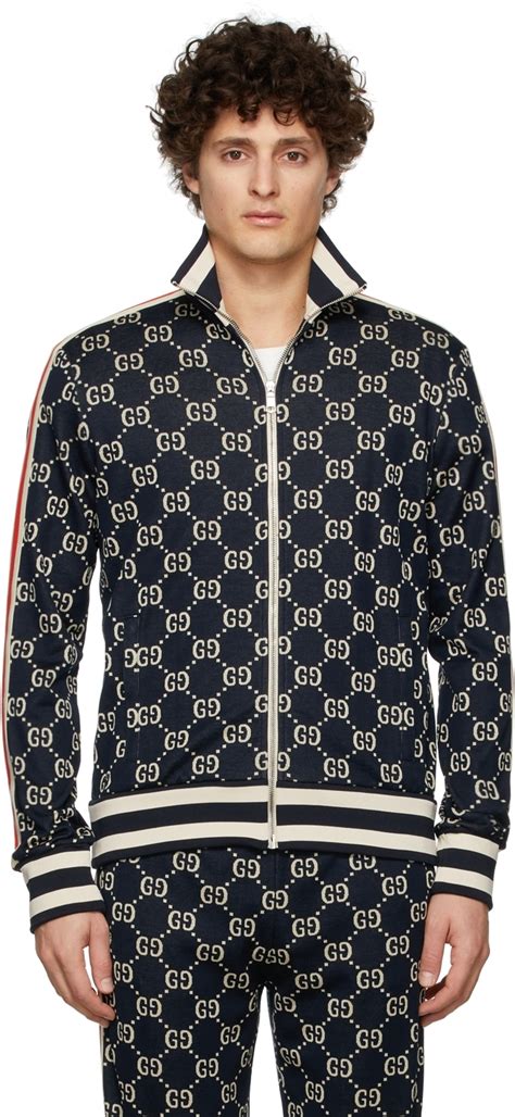 gucci gg jacquard cotton jacket